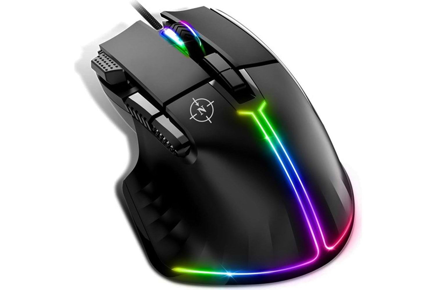 NORTH Ragnarok USB 12800dpi Gaming Siyah Mouse RGB