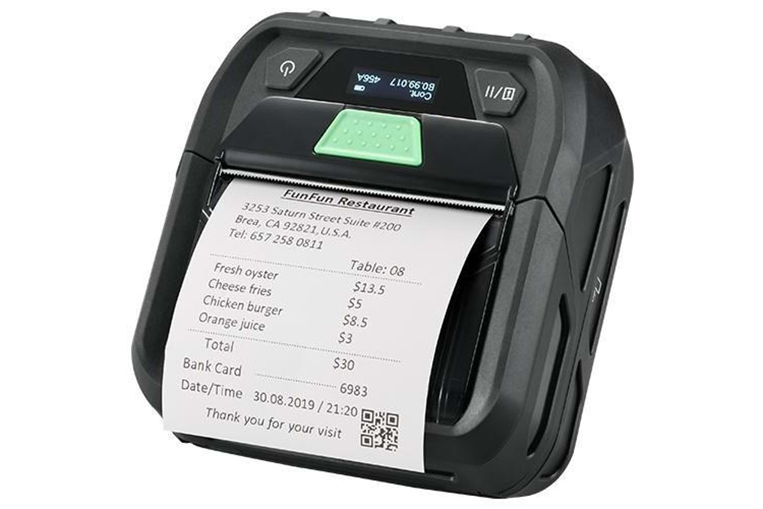 TSC 203dpi RE310 Direkt Termal Bluetooth Mobil Barkod Yazıcı
