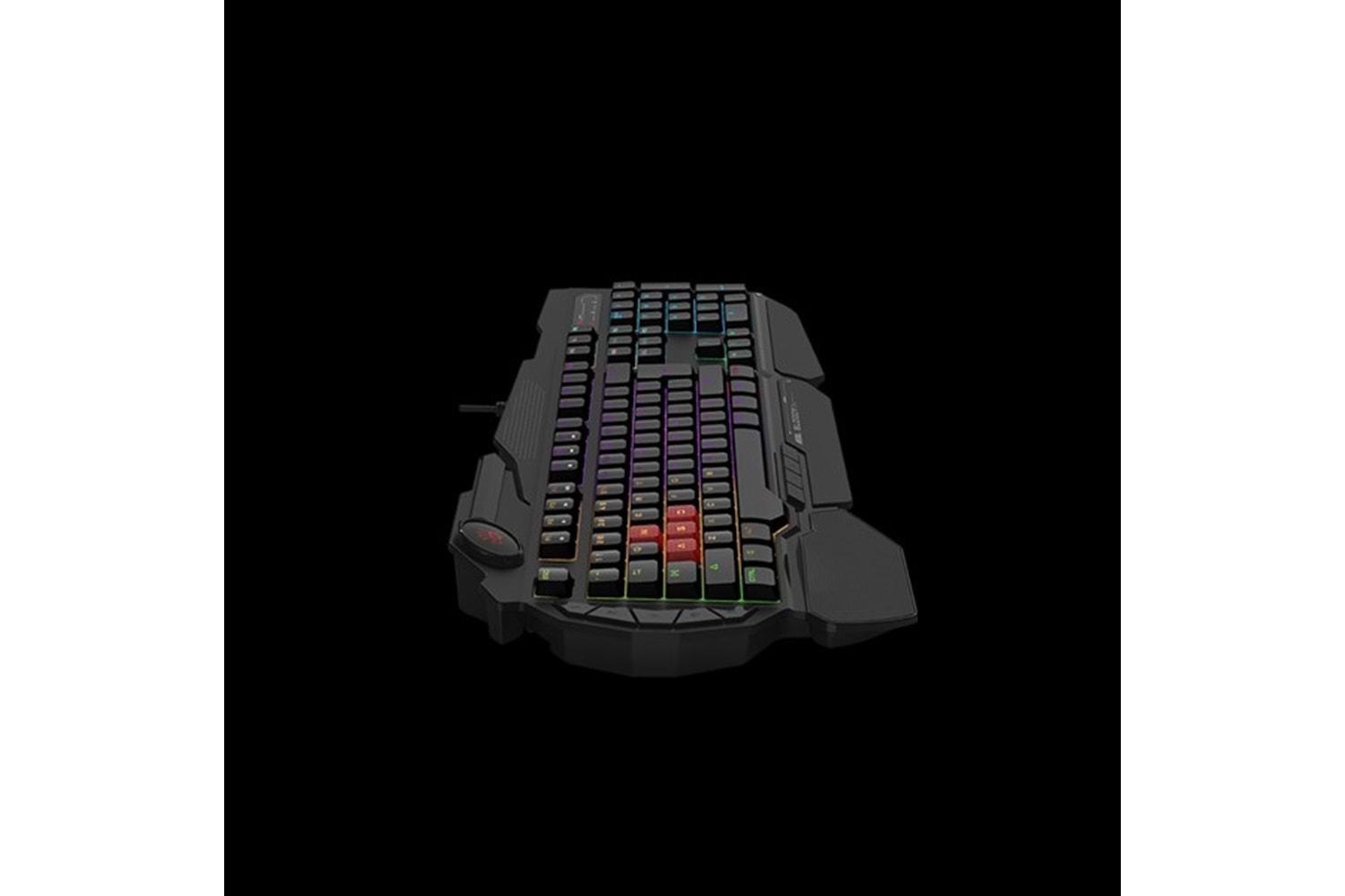 BLOODY B310N USB Q Trk RGB Led Aydınlatmalı Mekanik Hisli Siyah Gaming Klavye Bilek Destekli