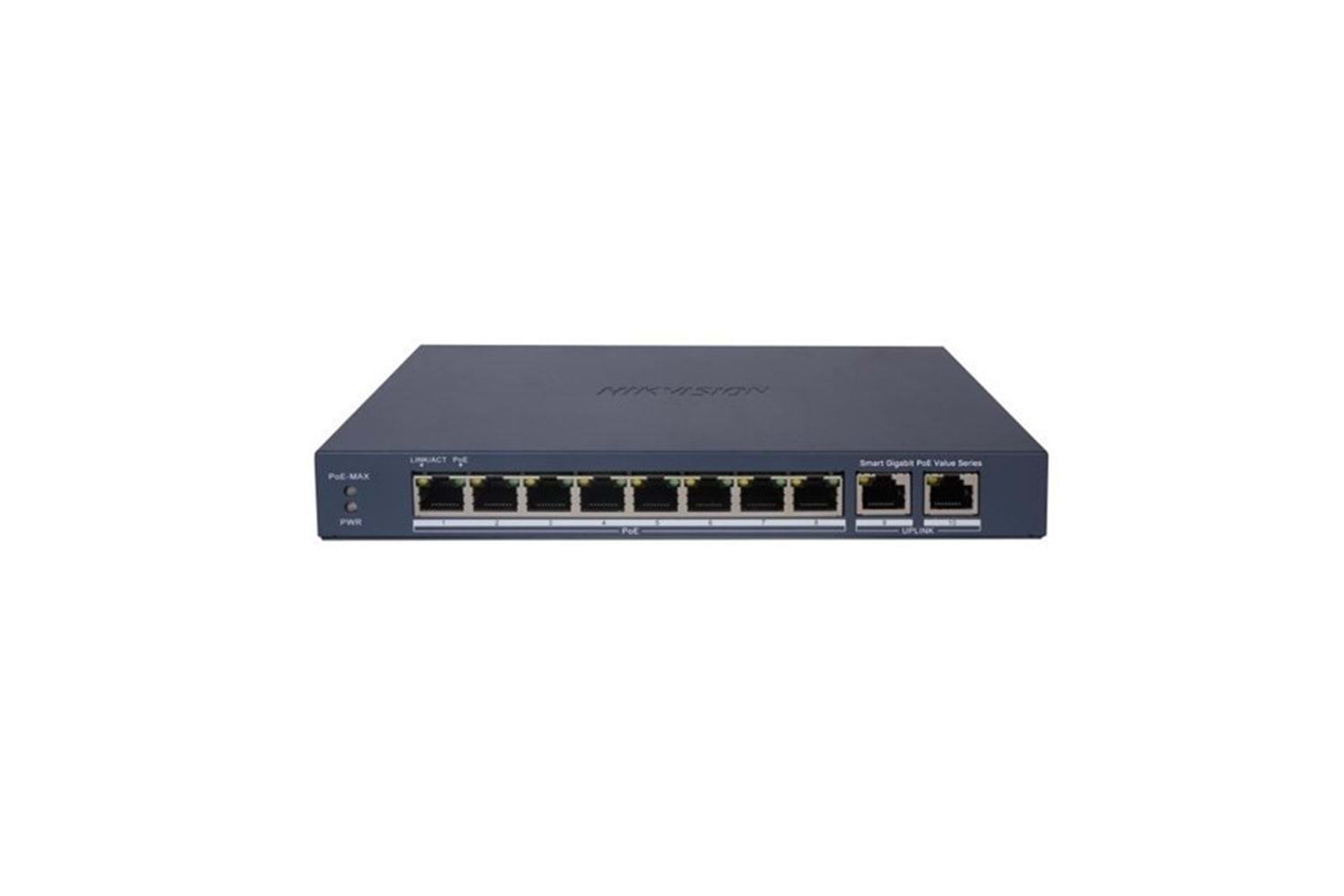 HIKVISION 8port 60w FULL PoE DS-3E1510P-EI/M GIGABIT 2X-UPLINK Yönetilemez Switch