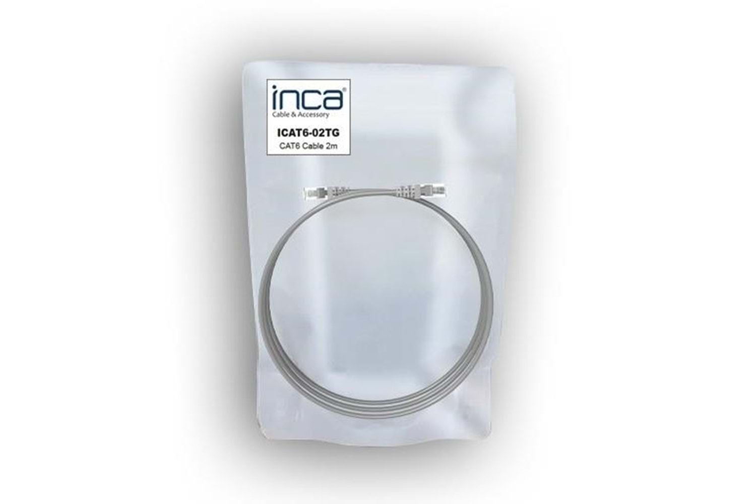 INCA 2m CAT6 Utp ICAT6-02TG Gri Patch Kablo