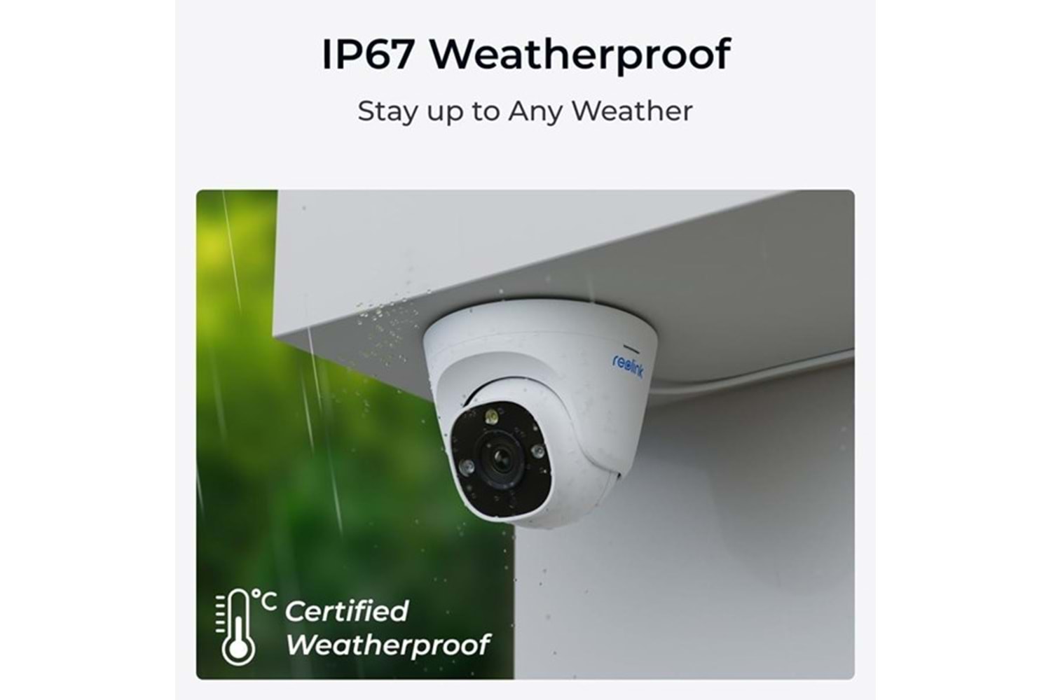 REOLINK 8MP DOME 2.8MM P334 IP Güvenlik Kamerası PoE IP67, Renkli