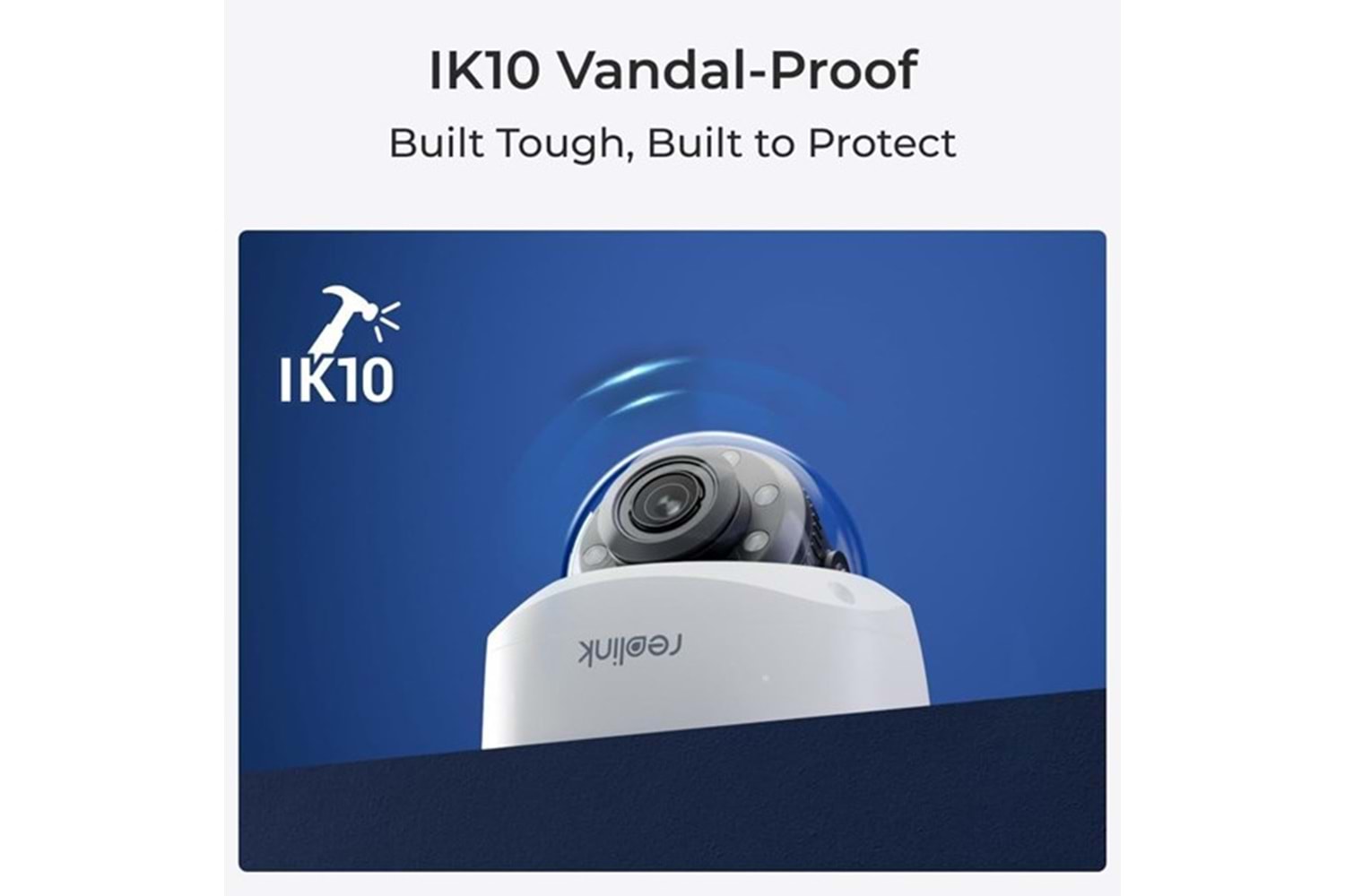 REOLINK 8MP DOME Motorize 5x Zoom P437 IP Güvenlik Kamerası PoE IP67, Renkli