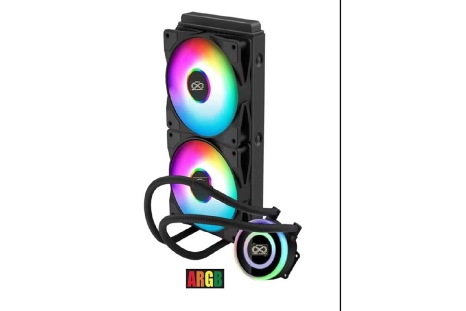 AZTECH 240mm LIQUID COOLING AZ240-1B ARGB Sıvı Soğutmalı AM5-1851p İşlemci Fanı