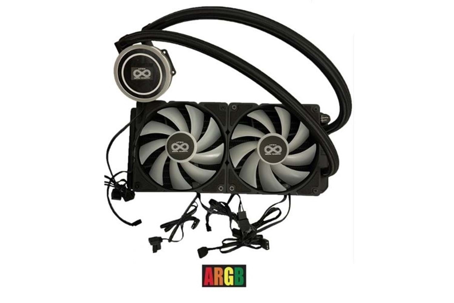 AZTECH 240mm LIQUID COOLING AZ240-1B ARGB Sıvı Soğutmalı AM5-1851p İşlemci Fanı