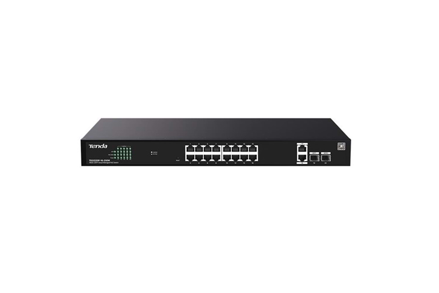 TENDA 16port 250w FULL PoE TEG2220P-16-250W GIGABIT 2X SFP CLOUD YÖNETİLEBİLİR Switch
