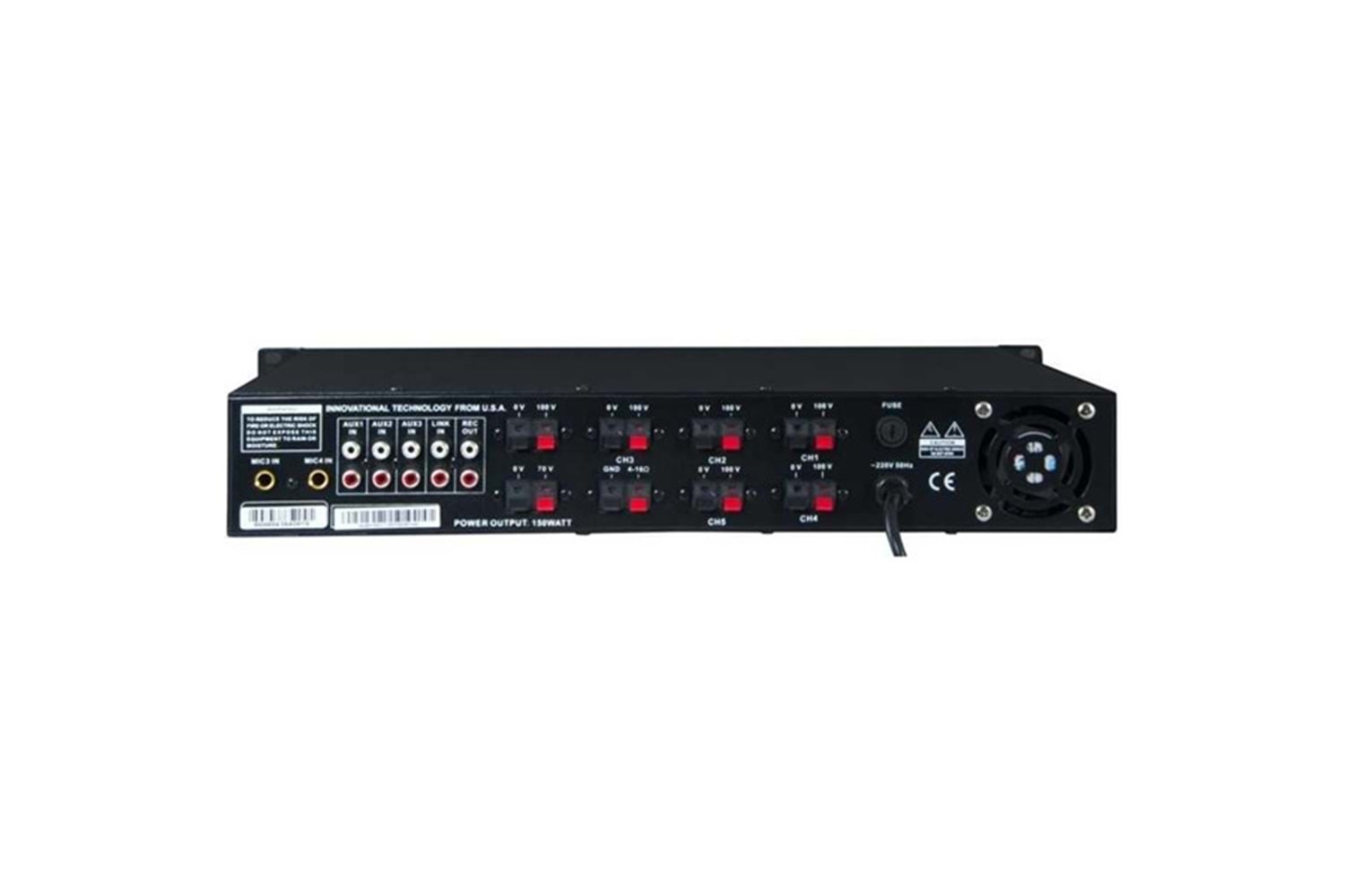WESTA WM-350UT 6-bölgeli 350W MİKSER AMFİ 100V