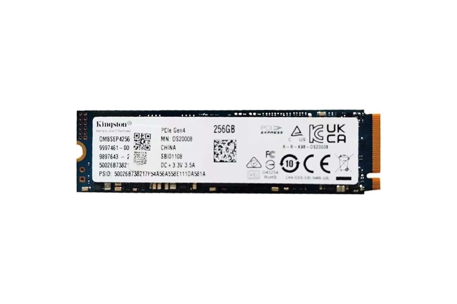 KINGSTON 256GB OM8SEP4256Q-A0 3300- 1100MB/s M2 NVME GEN4 Disk ENDÜSTRİYEL