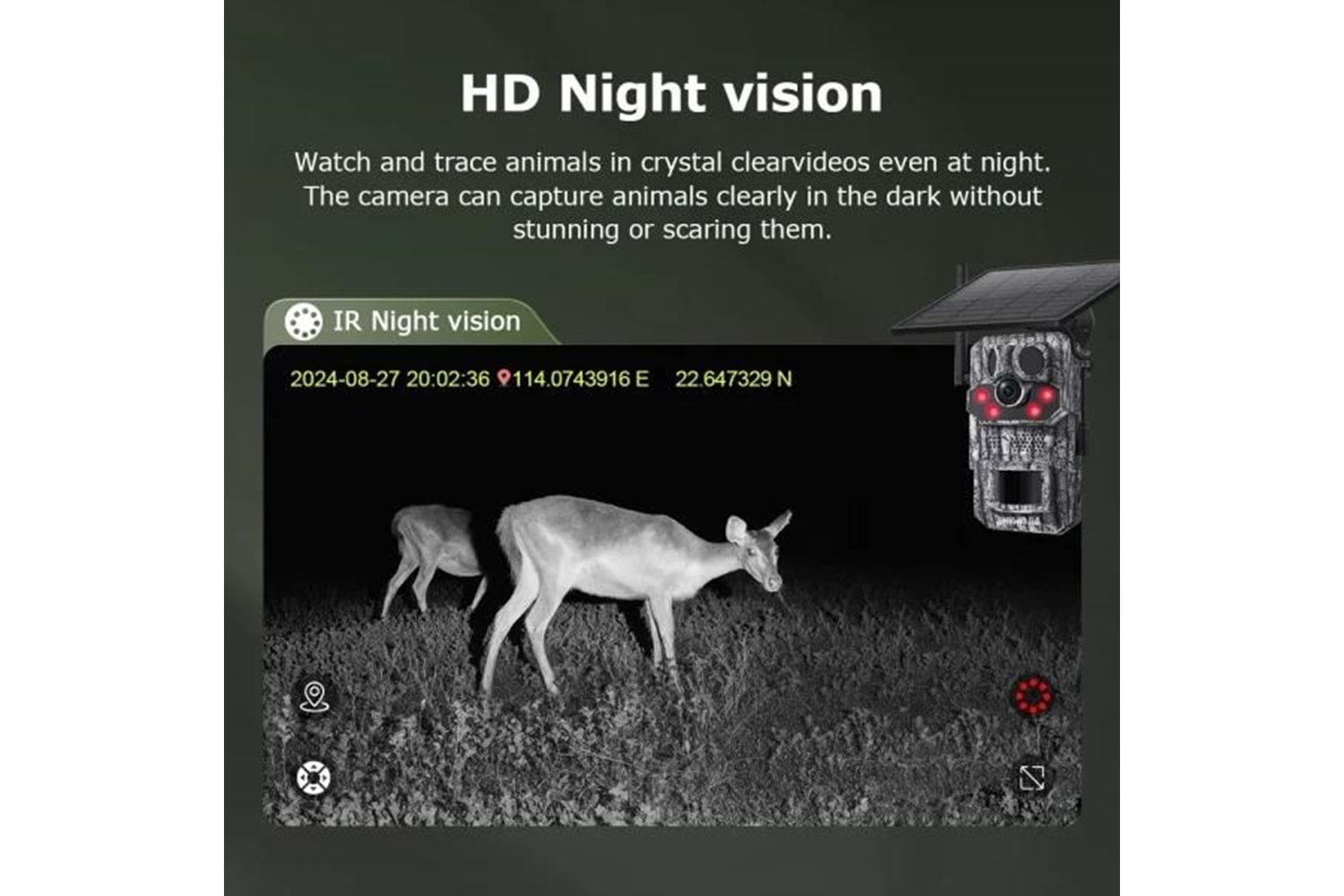 AVENIR 3MP SOLAR AV-S443H GPS BLACK LIGHT 4G FOTOKAPAN