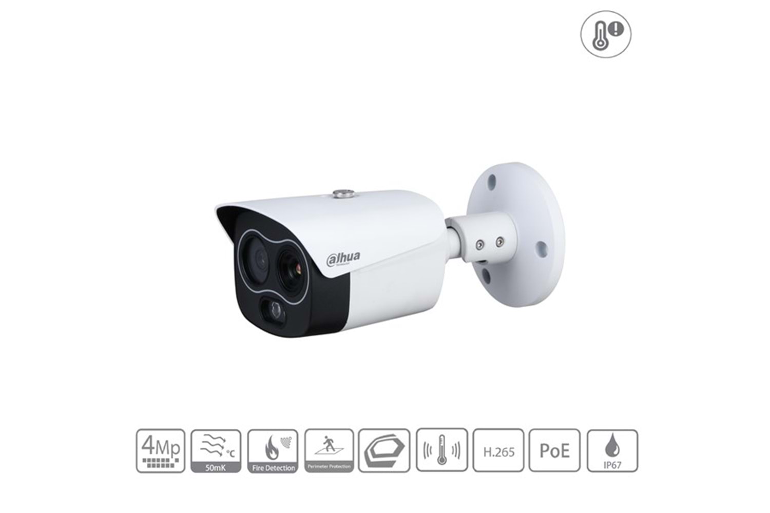 DAHUA 4MP BULLET DHI-TPC-BF1241-T-S2 MİNİ HİBRİT IP TERMAL KAMERA