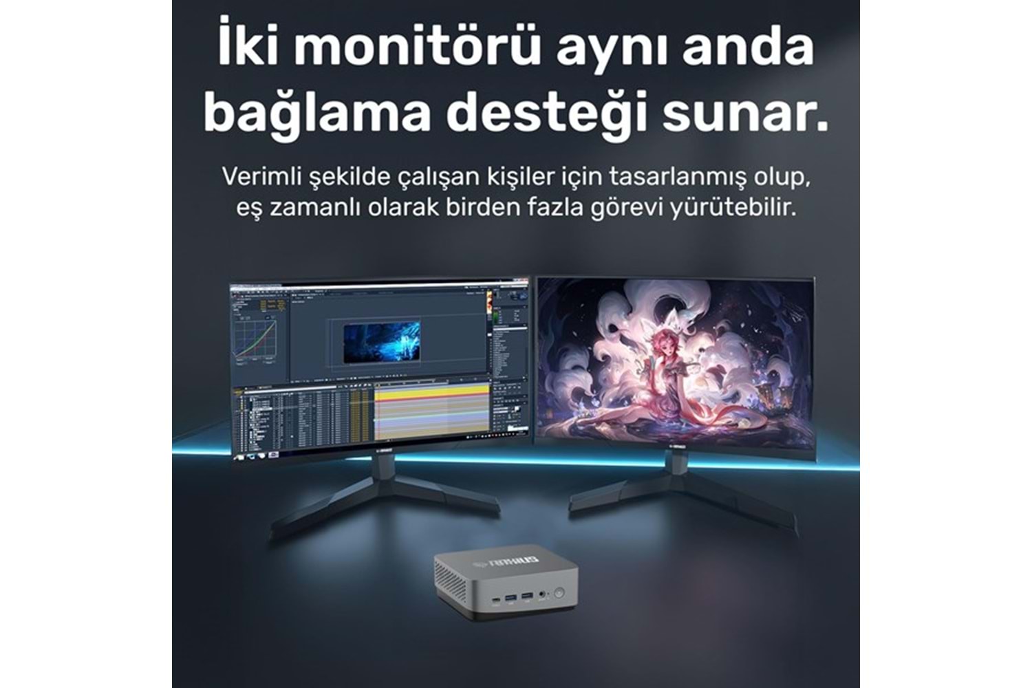 RAXIUS MP AD16 İ3 UHD13-315U001 CORE i3 1315U 8GB RAM 512GB NVME O/B UHD FDOS MINI PC