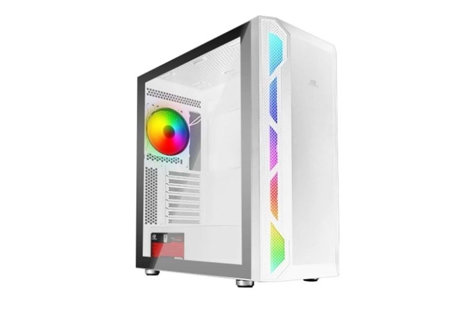 POWERBOOST 650W 80+ PB-P3701BW MESH GAMING ATX Beyaz Oyun Kasası