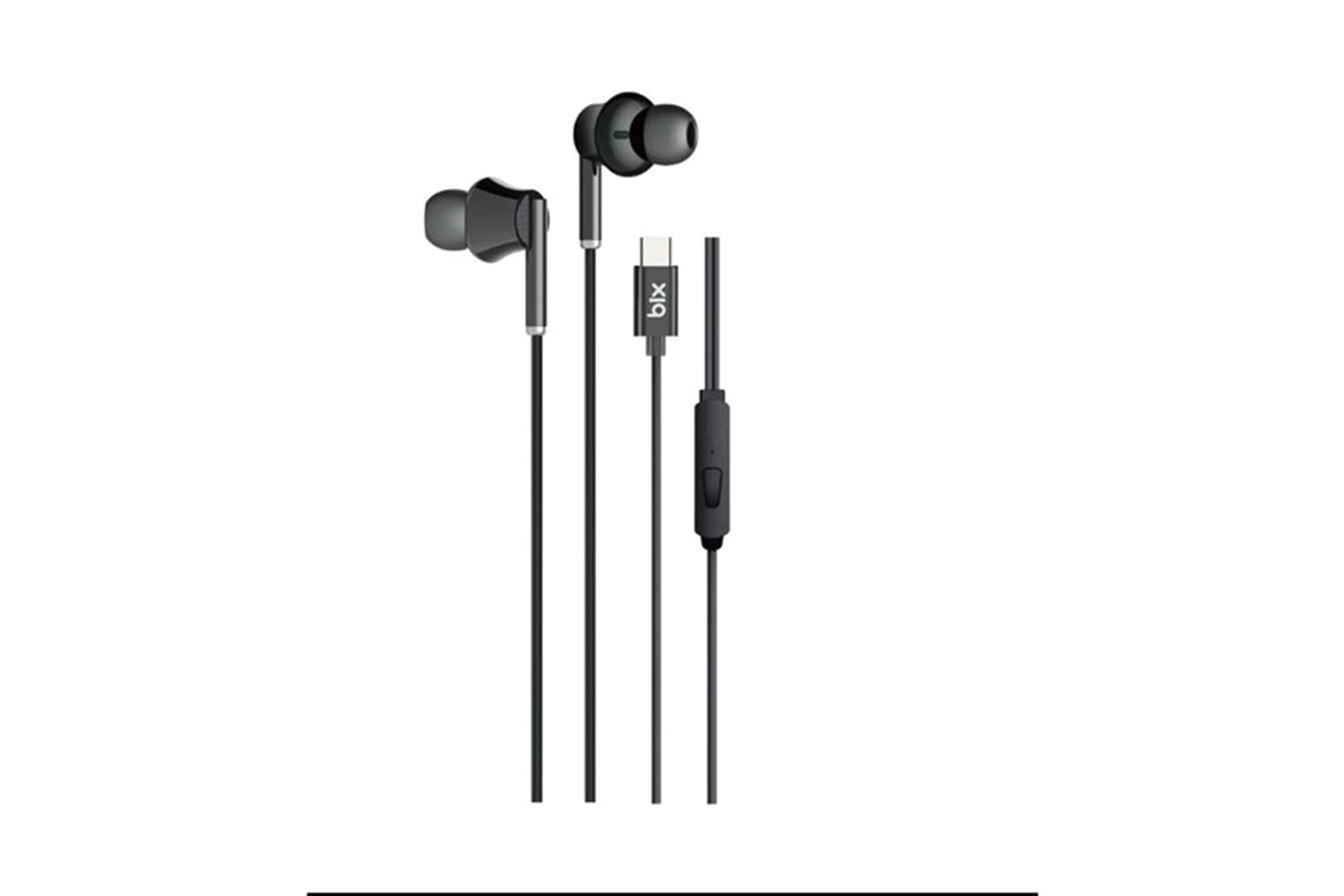 BİX HF01C-BK Type-C Siyah 14MM EXTRA BASS KULAKİÇİ Mikrofonlu Kulaklık