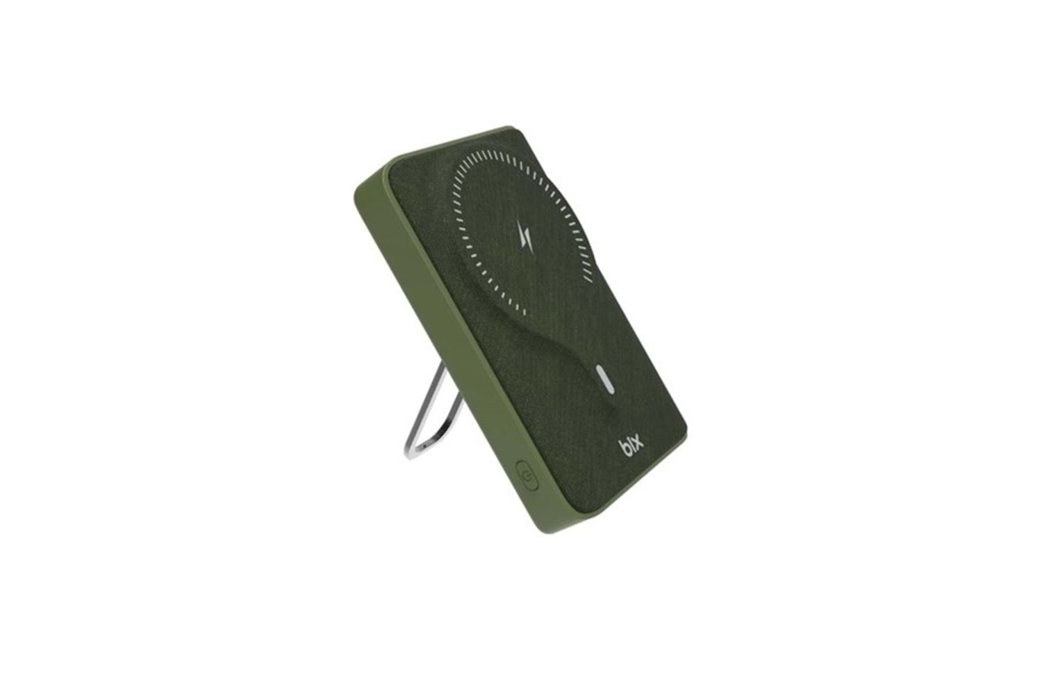BİX 10000mAh BXPB105-GRE 22.5W-15W Type-C Micro USB KABLOSUZ LED GÖSTERGELİ Yeşil POWERBANK