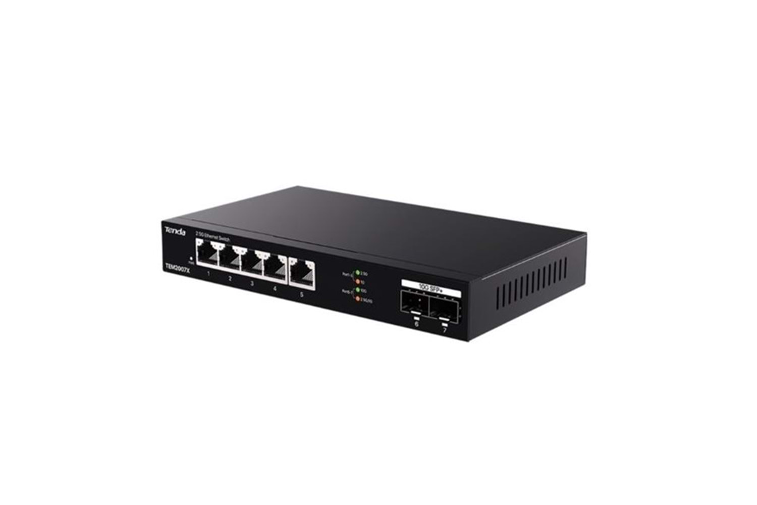 TENDA 5port TEM2007X 2.5 Gigabit 2-SFP 10GbE Yönetilemez Switch