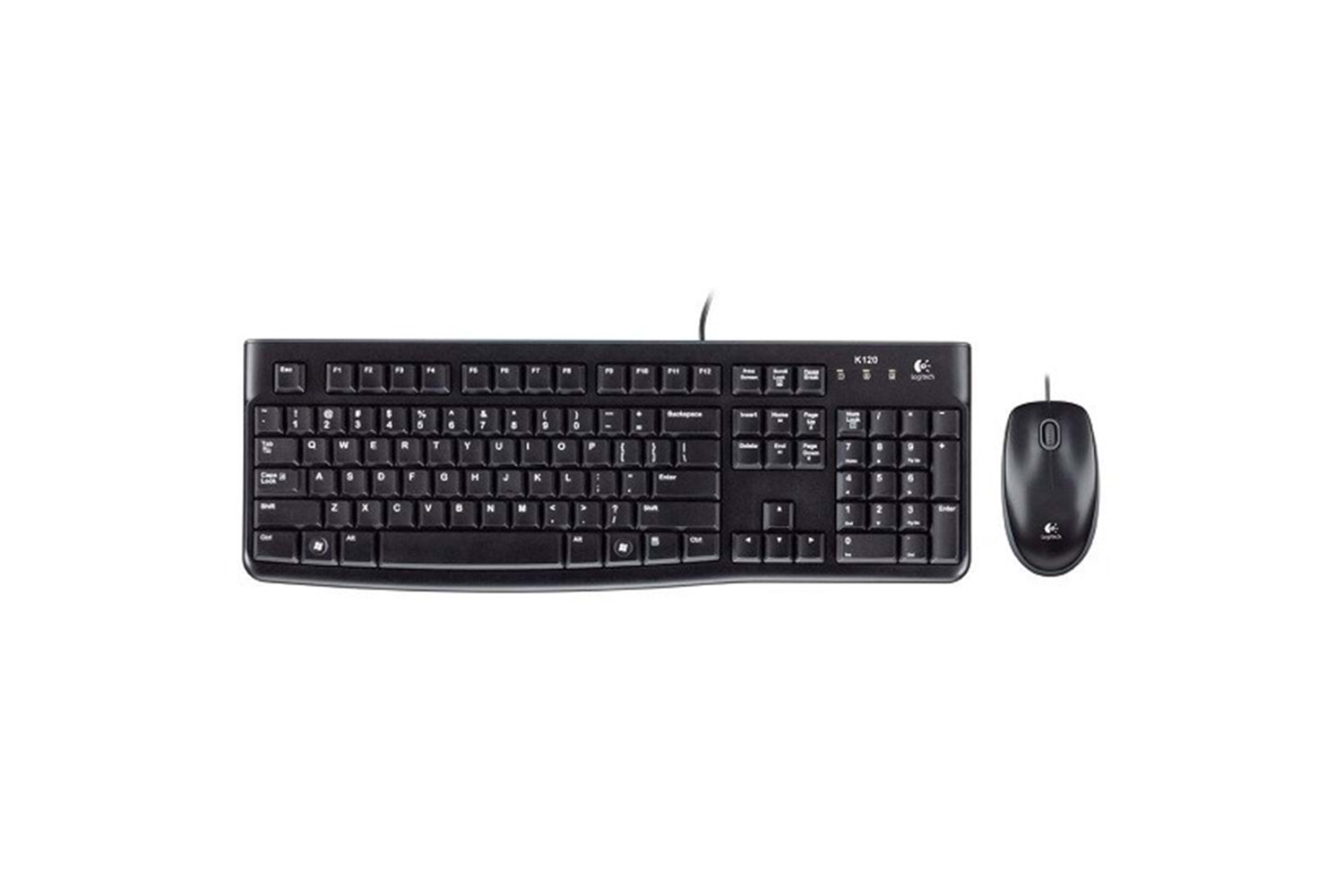 LOGITECH MK120 USB Q Trk Siyah Multimedya Klavye - Mouse Set 920-002560
