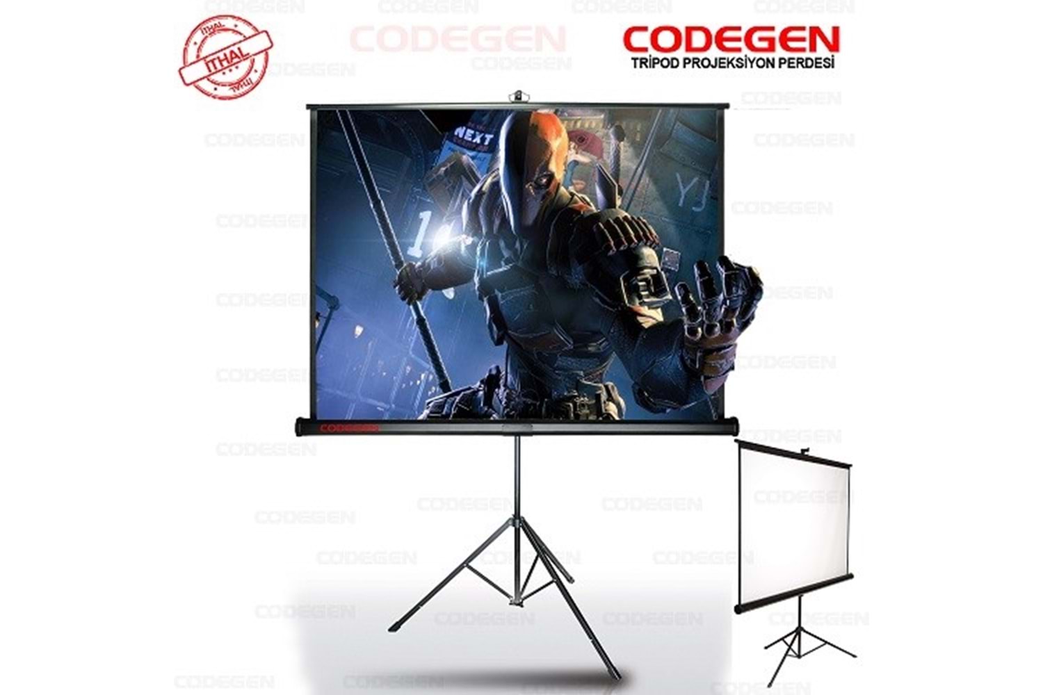 CODEGEN TX24 240x200 Ayaklı Projeksiyon Perdesi