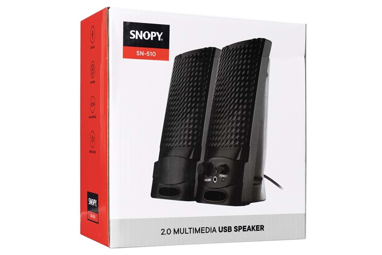 SNOPY SN-510 1+1 USB Siyah Hoparlör