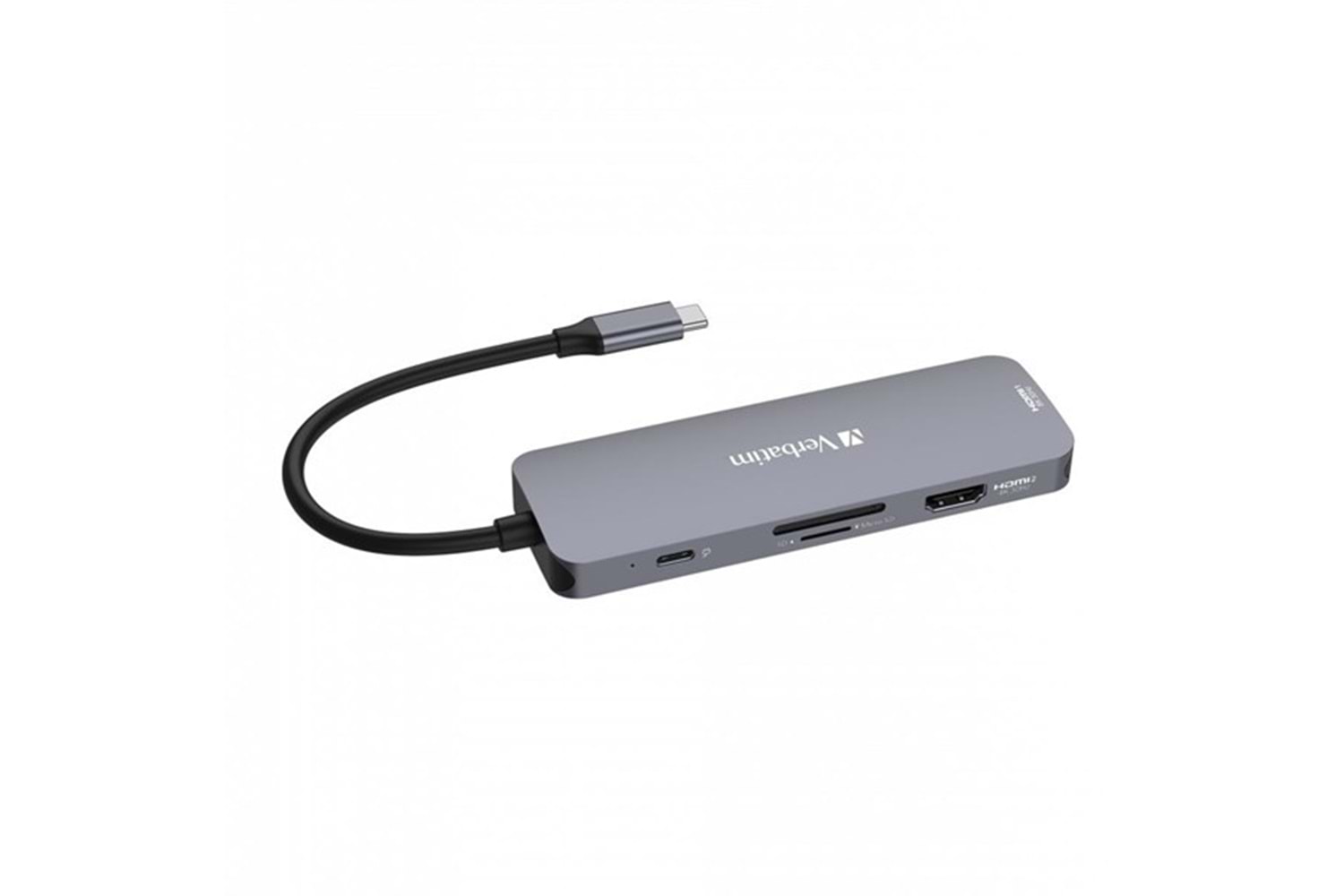 VERBATIM CMH-08 USB-C Pro Çok Bağlantı Noktalı Dock