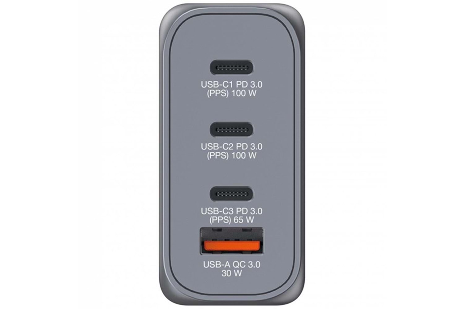 VERBATIM GNC-100 100W 4-Bağlantı Noktalı GaN Duvar Şarj Cihazı