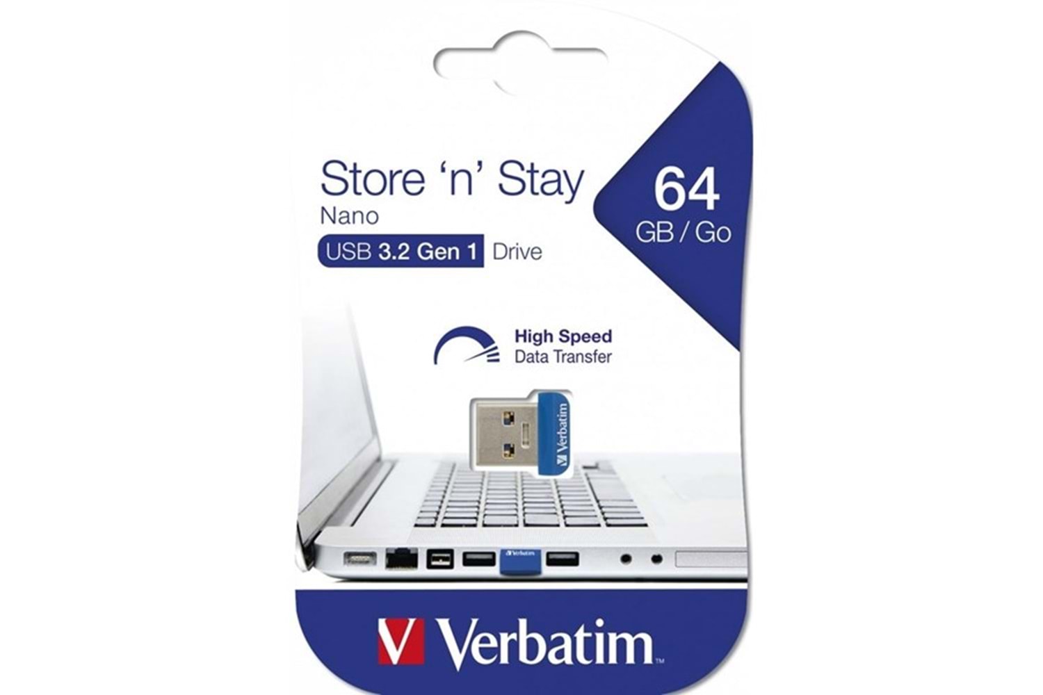 VERBATIM 64GB 98711 Store 'n' Stay NANO USB BELLEK