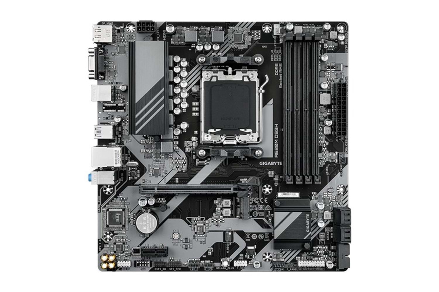 GIGABYTE A620M-DS3H DDR5 HDMI DP PCIe 16X v4.0 AM5 mATX