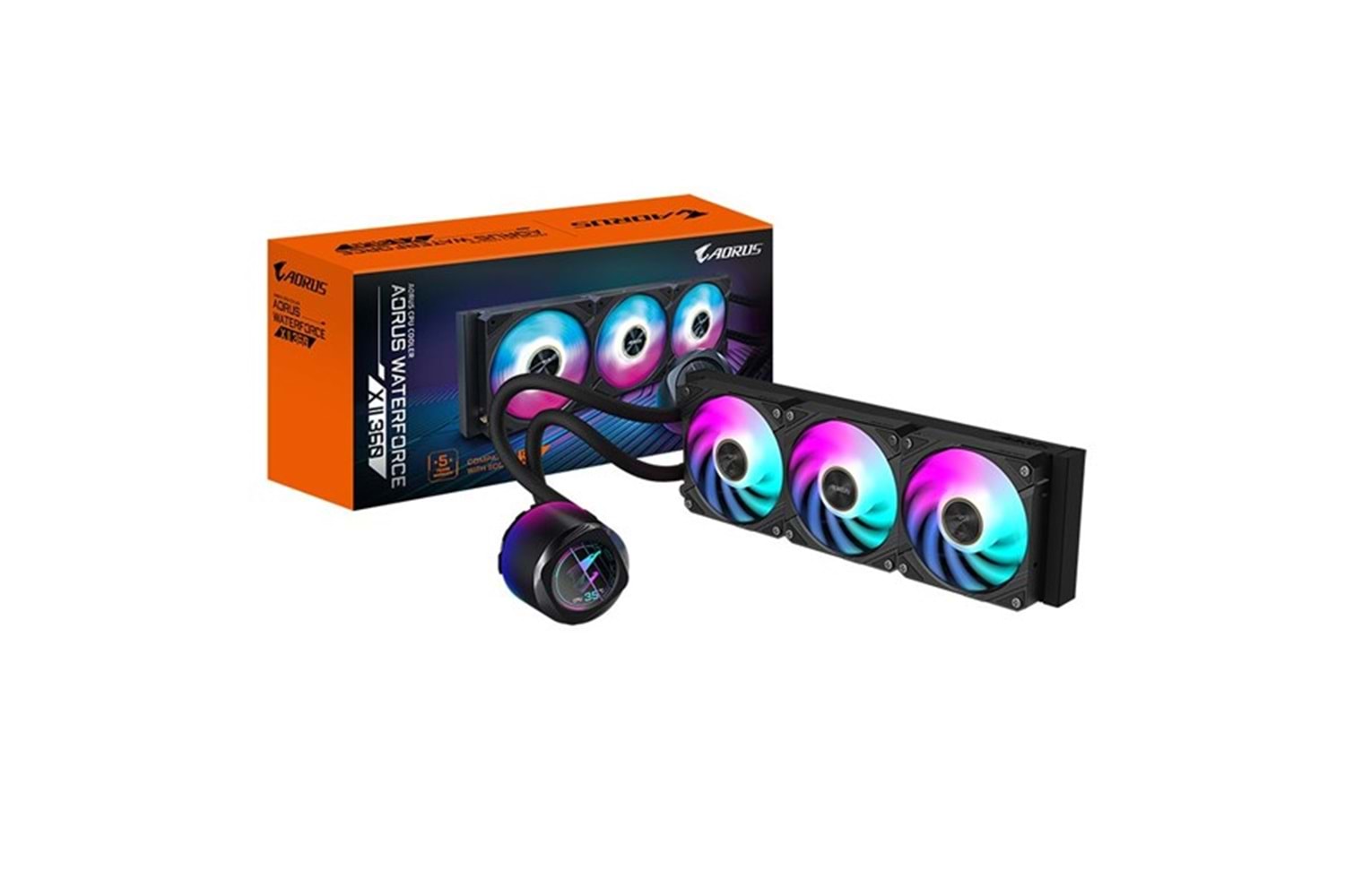 GIGABYTE 360MM AORUS WATERFORCE X II 360 RGB AM5-1700P SIVI SOĞUTMALI İŞLEMCİ FANI