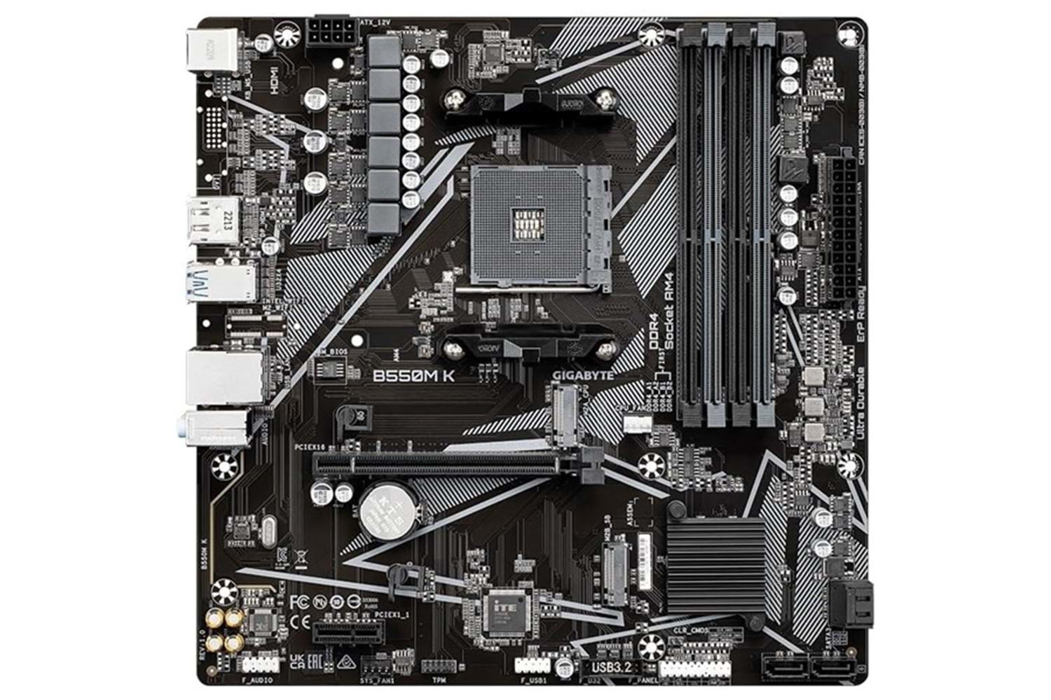 GIGABYTE B550M-K DDR4 HDMI-DP PCIE 4.0 AM4 mATX
