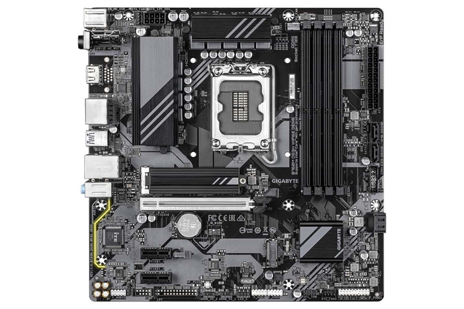 GIGABYTE B760M DS3H WIFI6E GEN5 DDR5 HDMI-DP TYPEC PCIE 5.0 1700P MATX