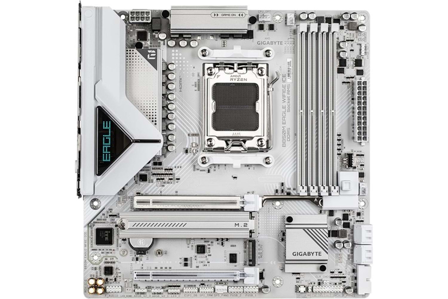GIGABYTE B850M EAGLE WIFI6E ICE DDR5 HDMI-DP TYPEC PCIE 5.0 AM5 MATX BEYAZ
