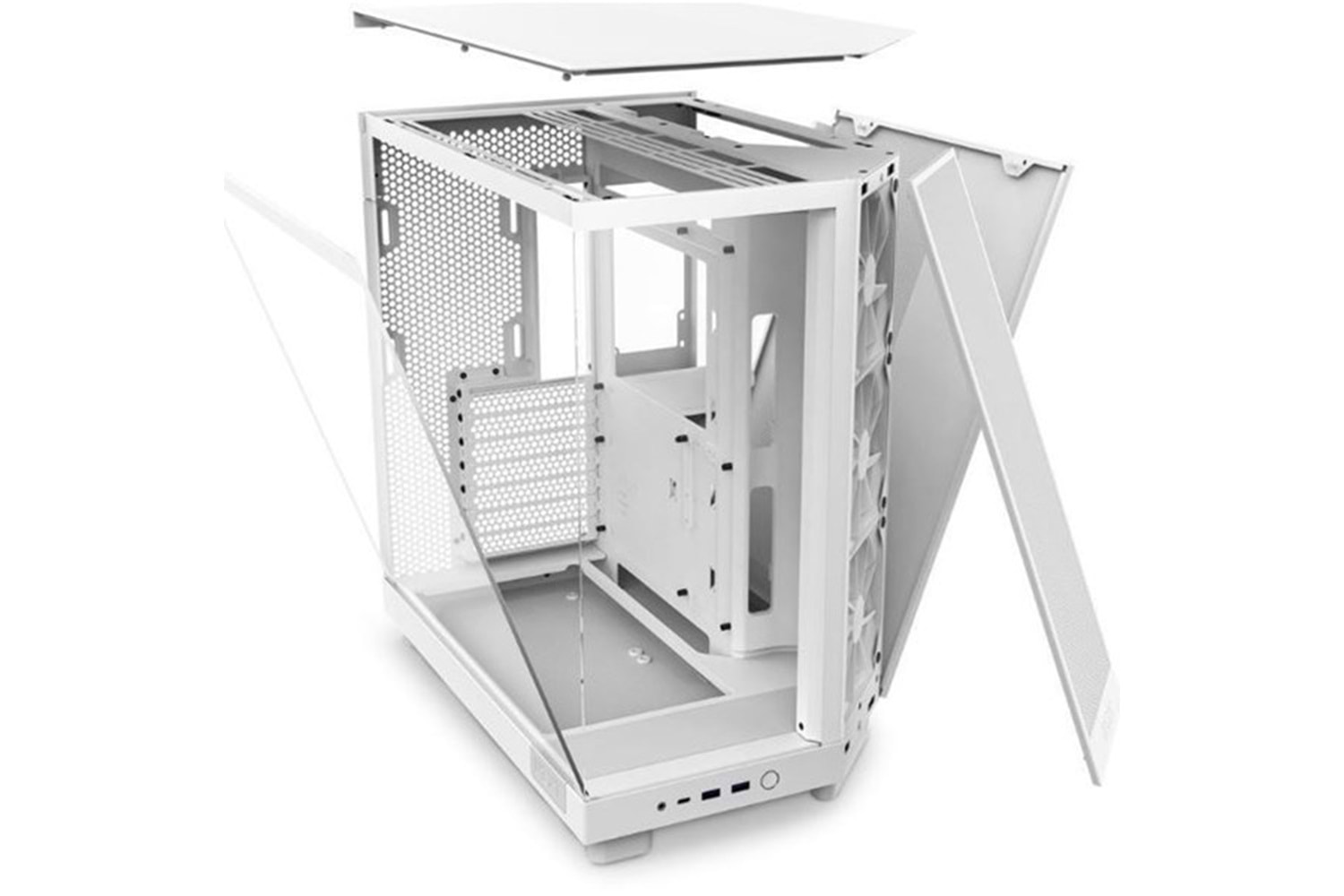 NZXT H6 FLOW CC-H61FW-01 GAMING MID-TOWER PC KASASI BEYAZ