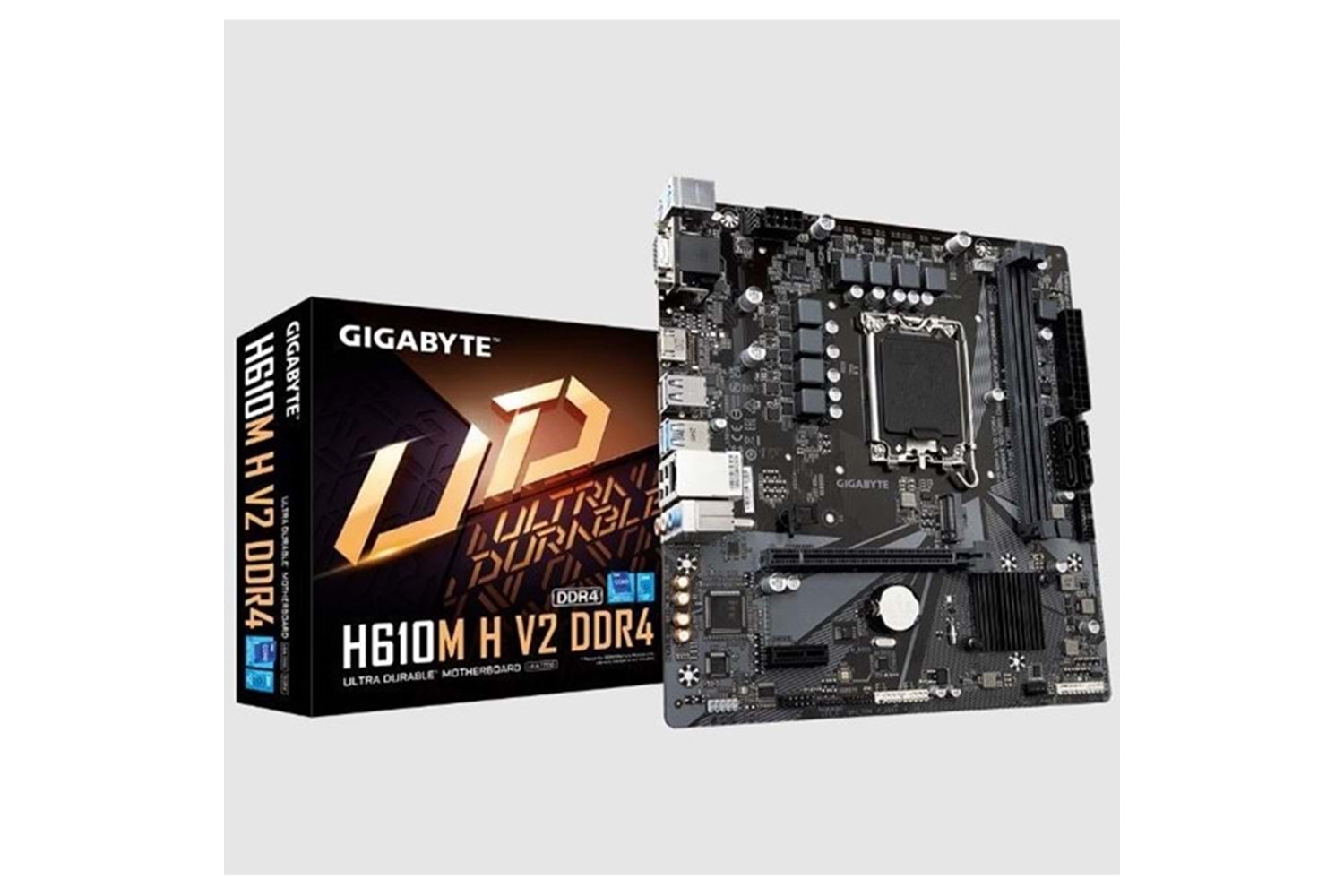 GIGABYTE H610M H V2 DDR4 M2 PCIe NVME HDMI PCIe 16X v4.0 1700p mATX