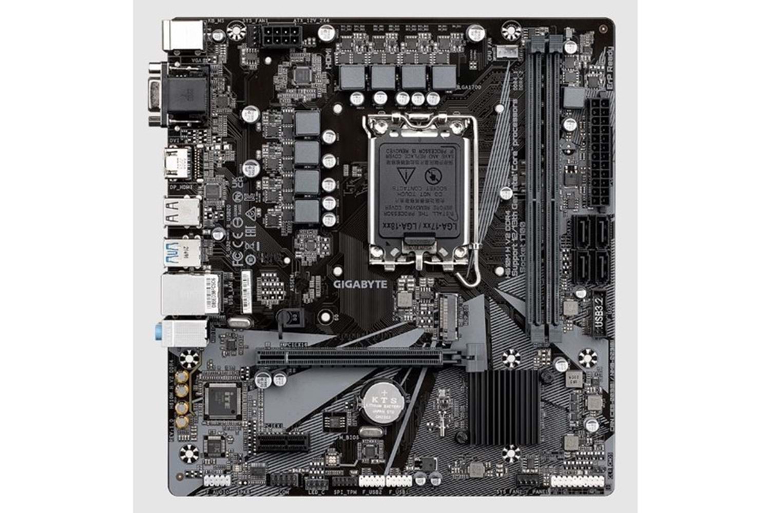 GIGABYTE H610M H V2 DDR4 M2 PCIe NVME HDMI PCIe 16X v4.0 1700p mATX