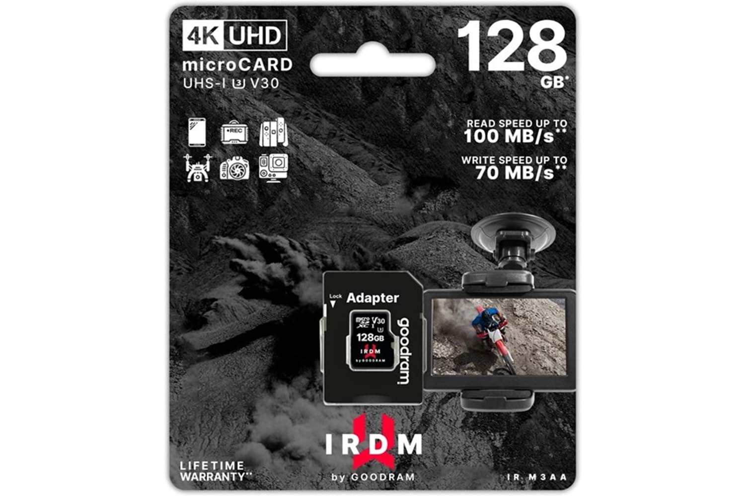 GOODRAM 128GB IRDM IR-M3AA-1280R12 MICRO-SD HAFIZA KARTI