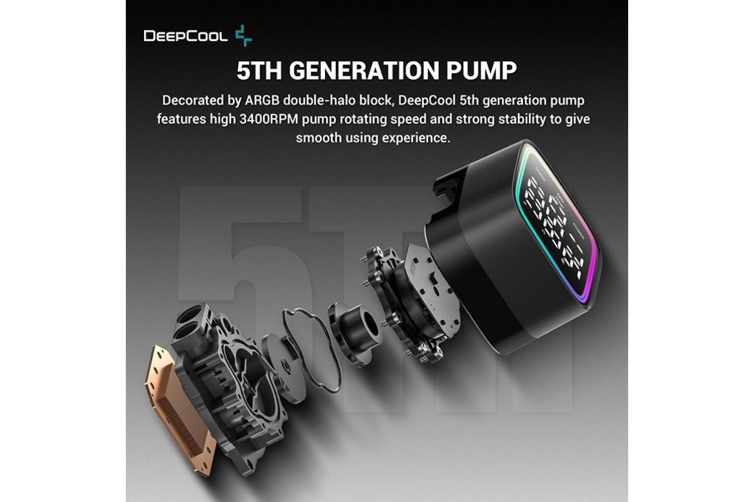 DEEPCOOL 360MM LD360 RGB AM5-1700P SIVI SOĞUTMALI İŞLEMCİ FANI