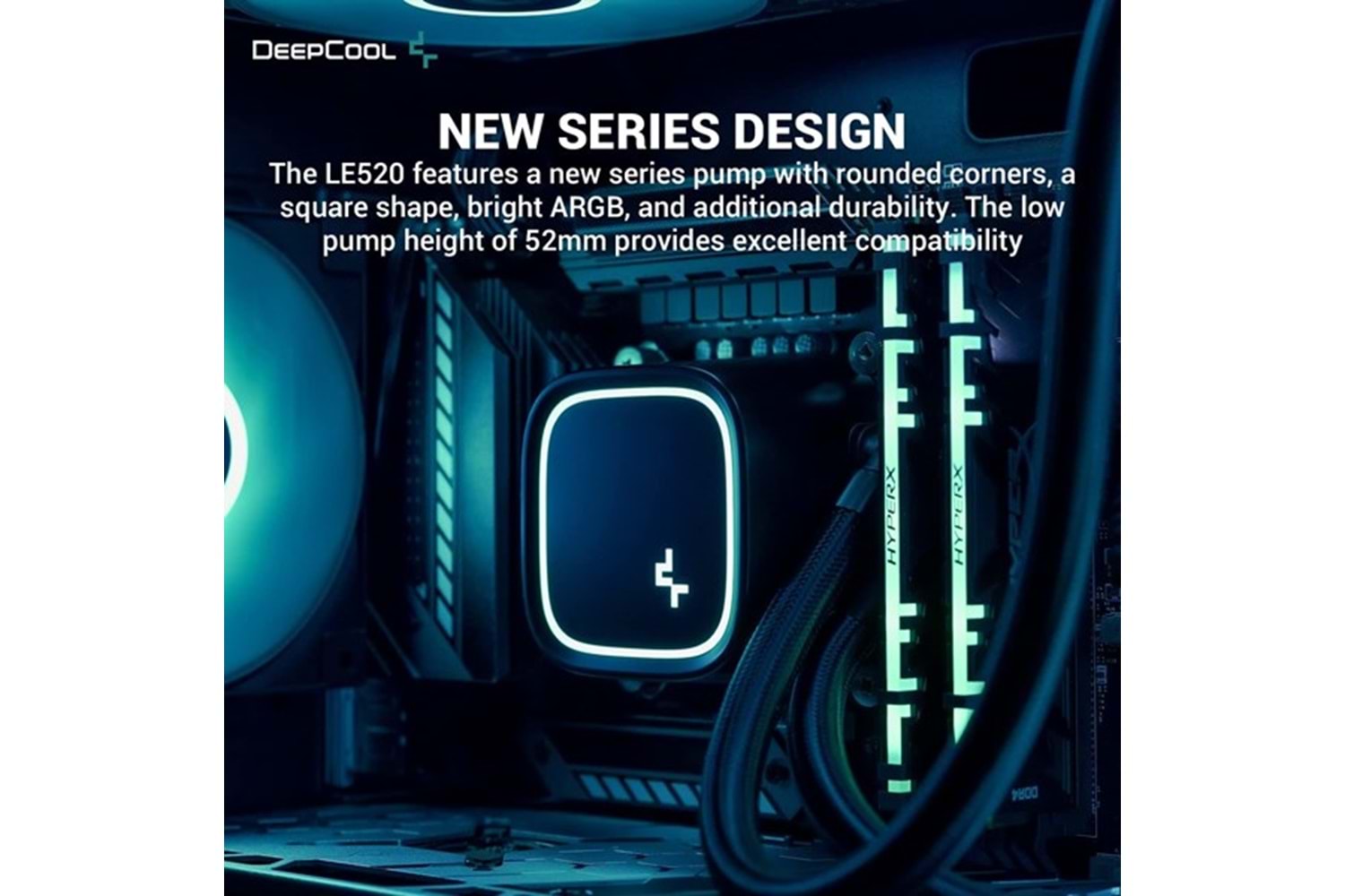 DEEPCOOL 240MM LE520 ARGB AM5-1700P SIVI SOĞUTMALI İŞLEMCİ FANI