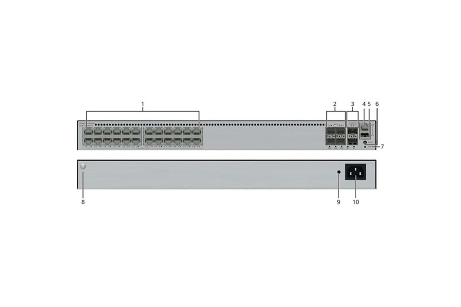 HUAWEI 24port S5735-L24PN4XE-AV2 4-SFP 10GbE 400W YÖNETİLEBİLİR POE SWITCH