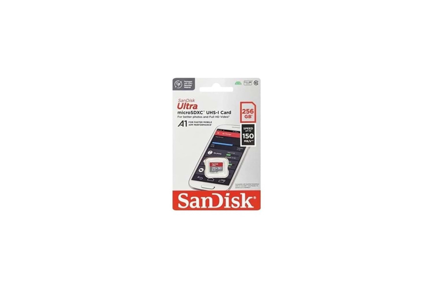 SANDISK 256GB ULTRA SDSQUAC-256G-GN6MN MICRO-SD HAFIZA KARTI