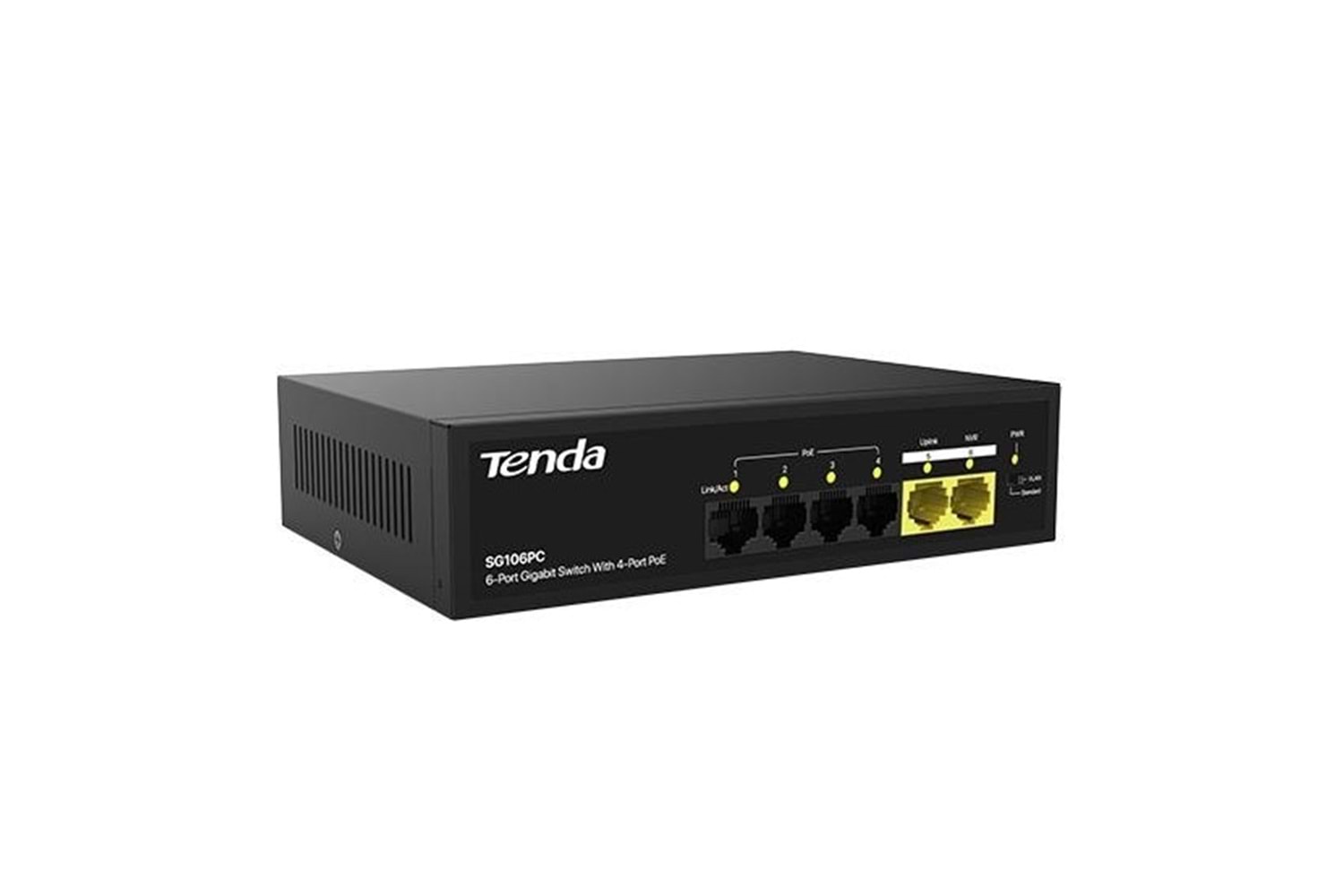TENDA 6port 55w 4port PoE SG106PC GIGABIT 2GE Uplink Yönetilemez Switch