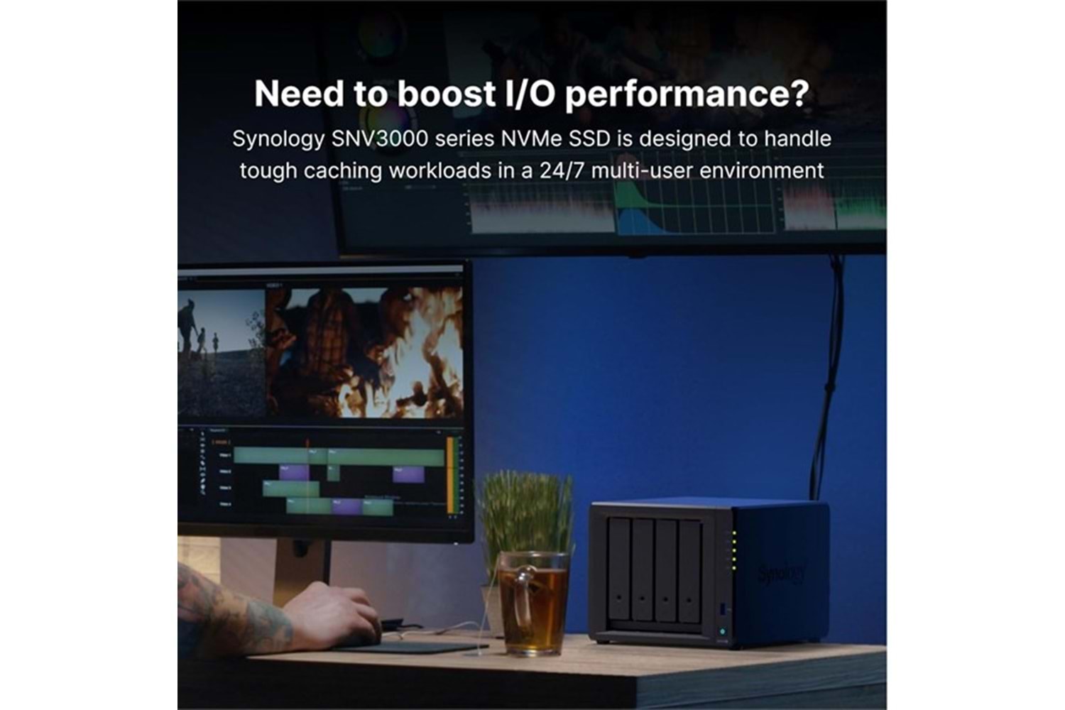 SYNOLOGY 800GB SNV3410-800G 3000-750MB/s M2 NVME NAS DİSKİ