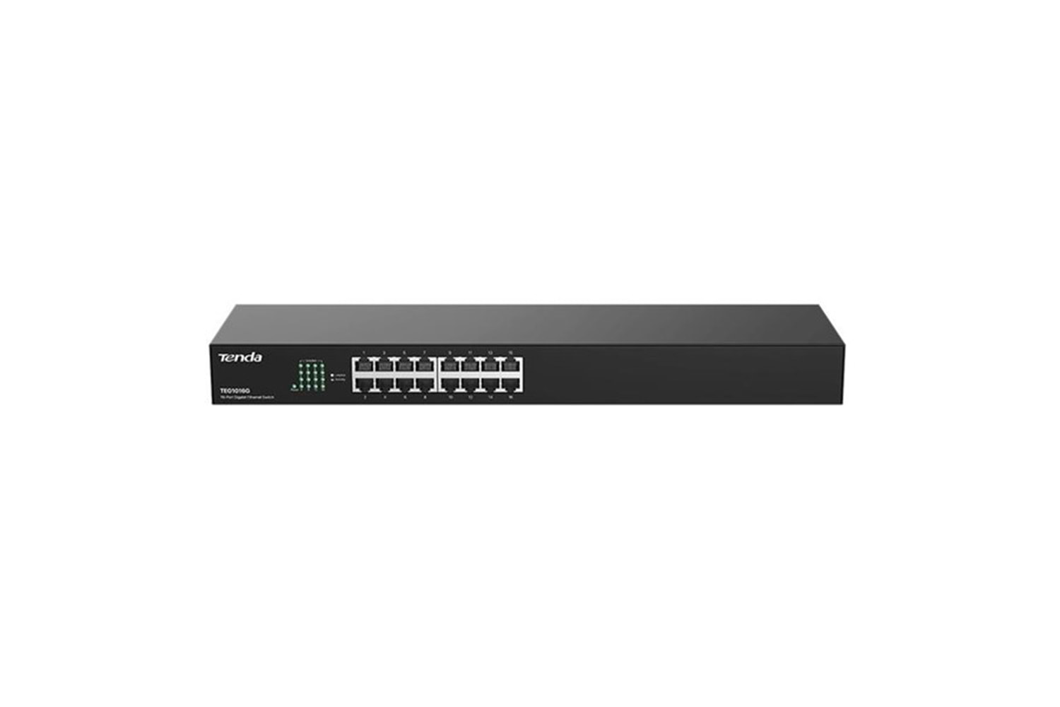 TENDA 16port TEG1016G Gigabit Yönetilemez Switch RackMount Çelik Kasa	