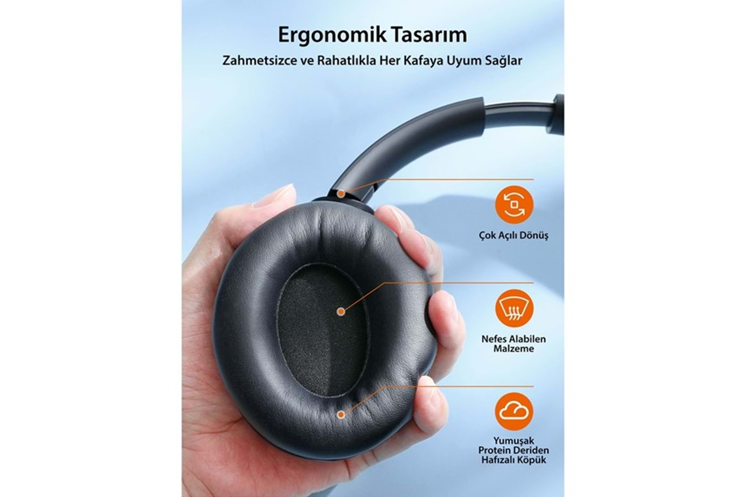 Taotronıcs TT-BH1121 Kulaküstü Bluetooth Kulaklık Siyah