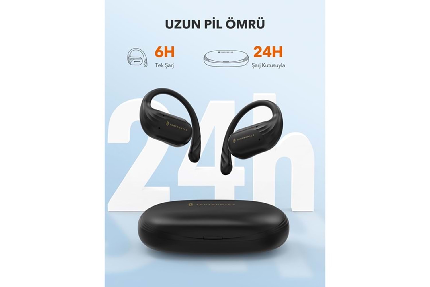 TAOTRONIC TT-BH1123 Kulakustu Bluetooth Kulaklık Siyah