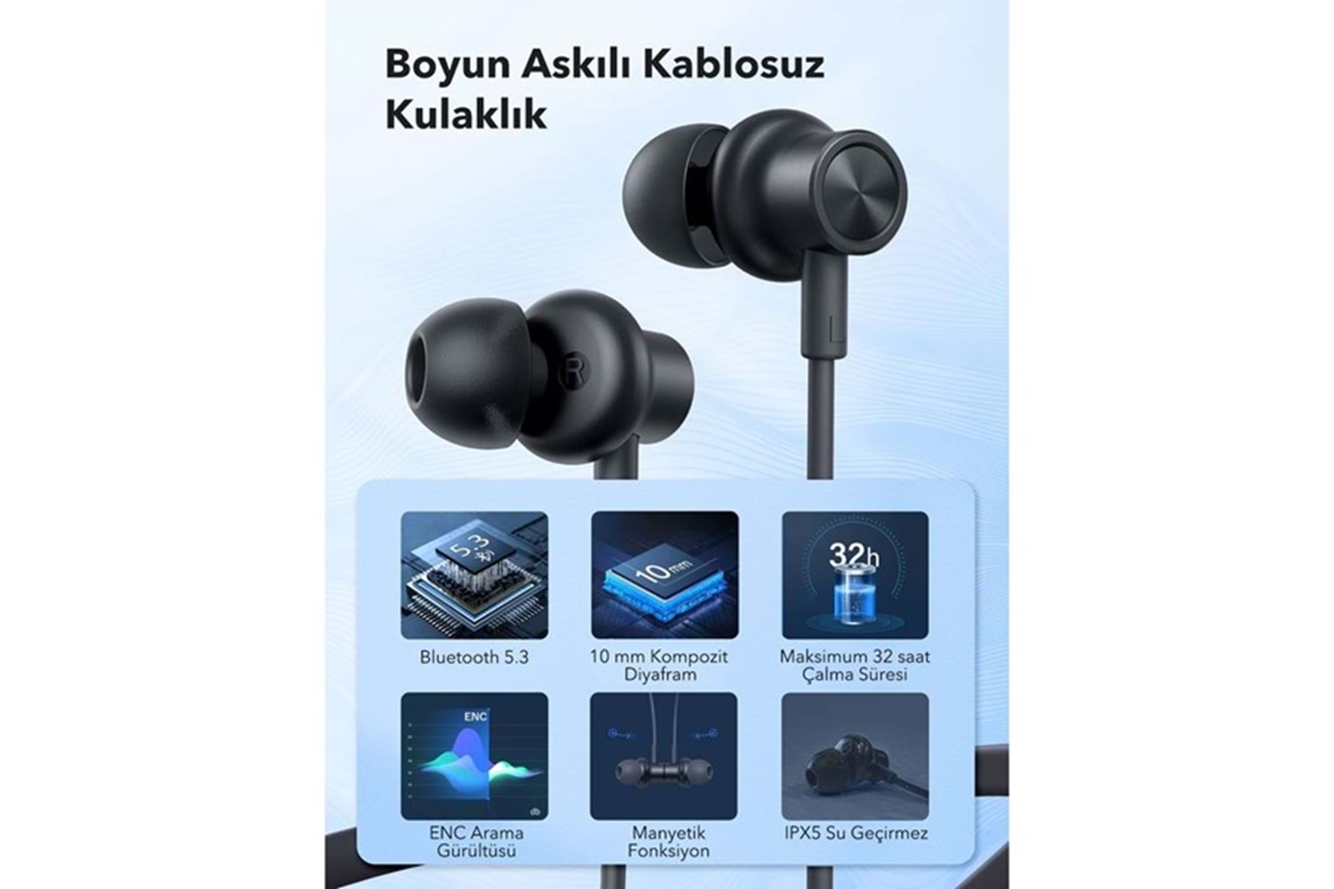 Taotronıcs TT-BH115 Surround-Ll Wireless Earbuds Siyah