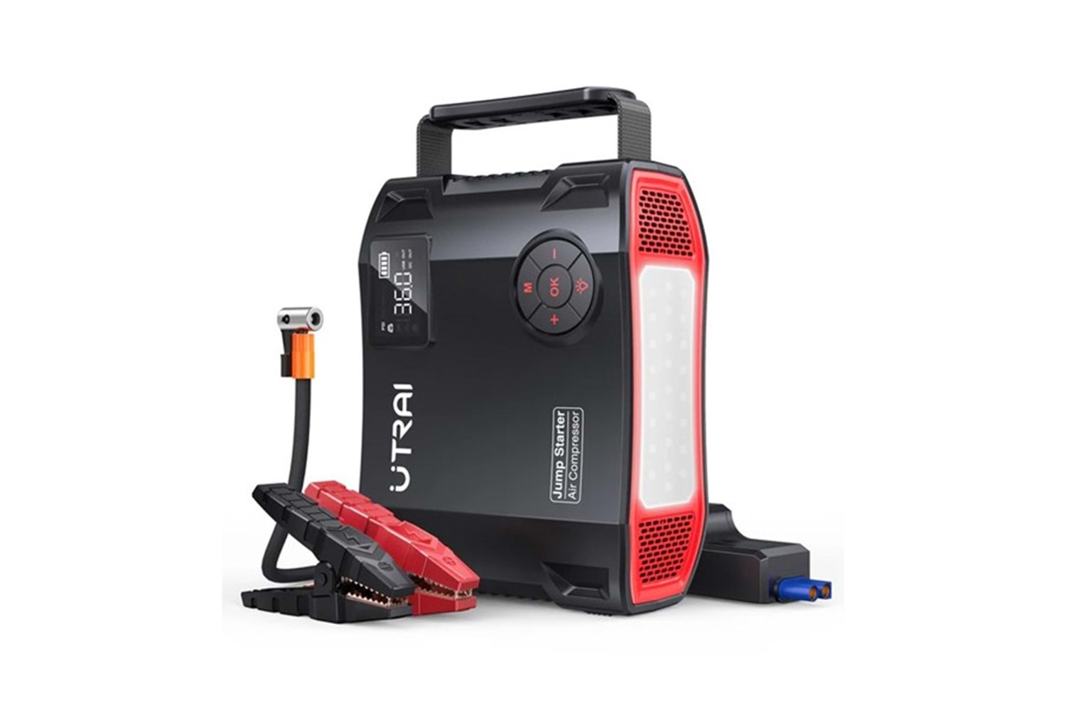 UTRAI Jstar JS5 24000mAh 2000A 4 in 1 Jump Starter Hava Kompresörlü Taşınabilir Akü Takviye Kiti (JS-5)