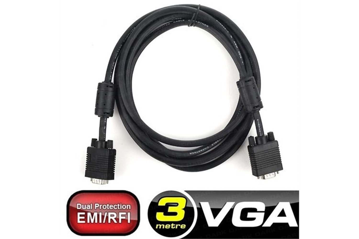 DARK DK-CB-VGAL300 3 Mt Monitör Kablosu VGA 15E/15E