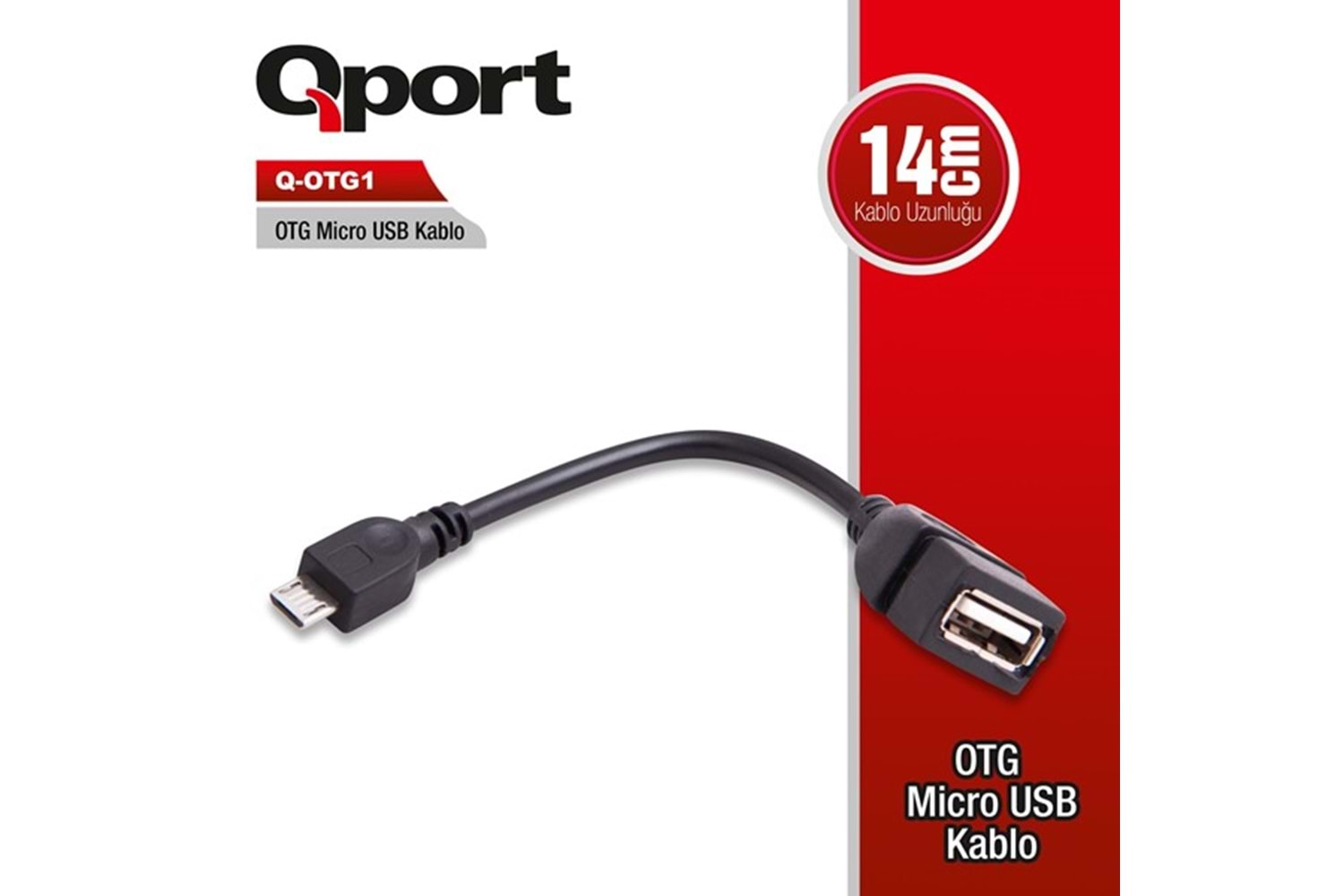 Qport Q-Otg1 Otg To Mıcro Usb Çevirici