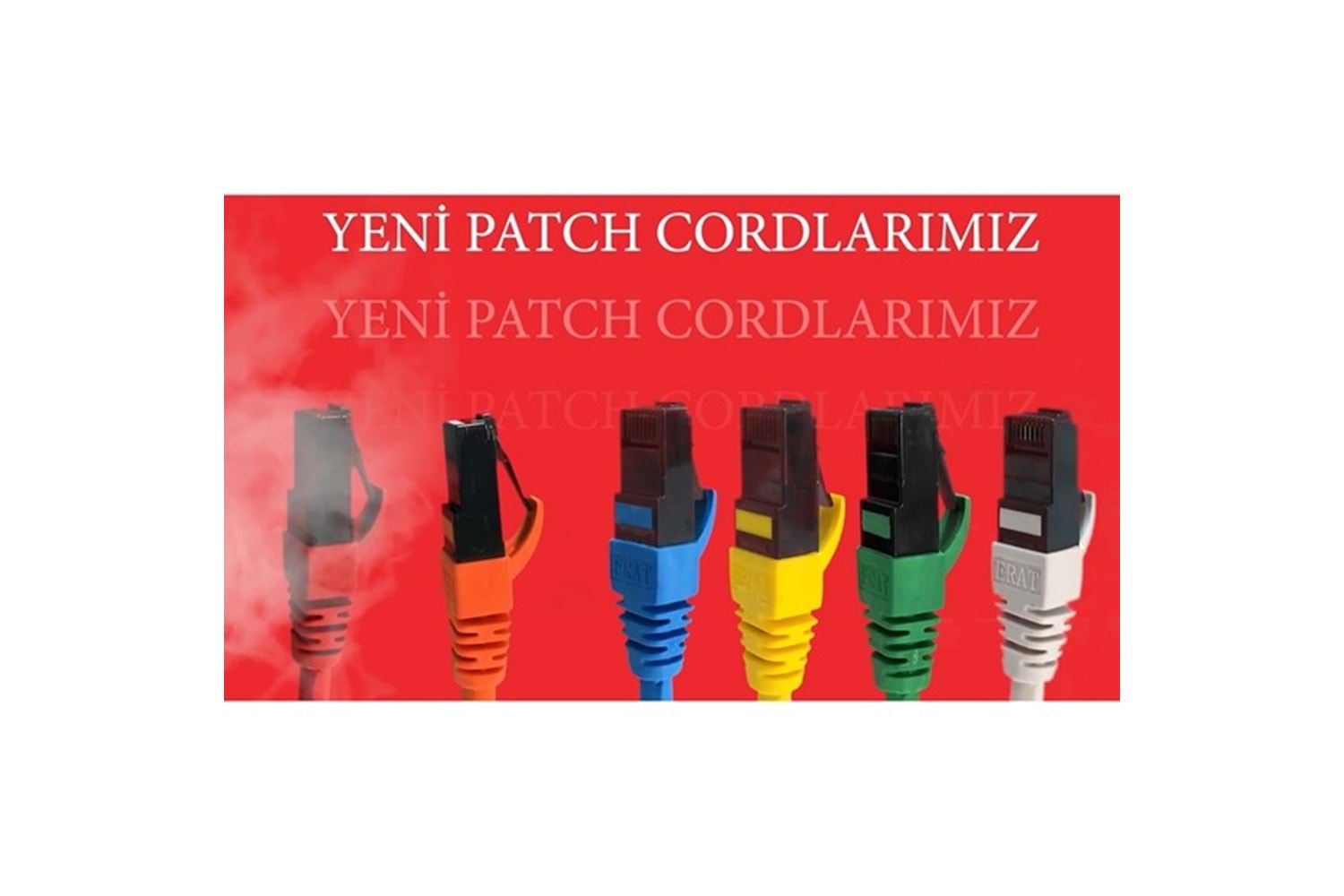 Erat Epc-250C6ulhg-0.50 50Cm Utp Cat6 Patch Cord Lsoh Grı 4X2x24# 24 Awg
