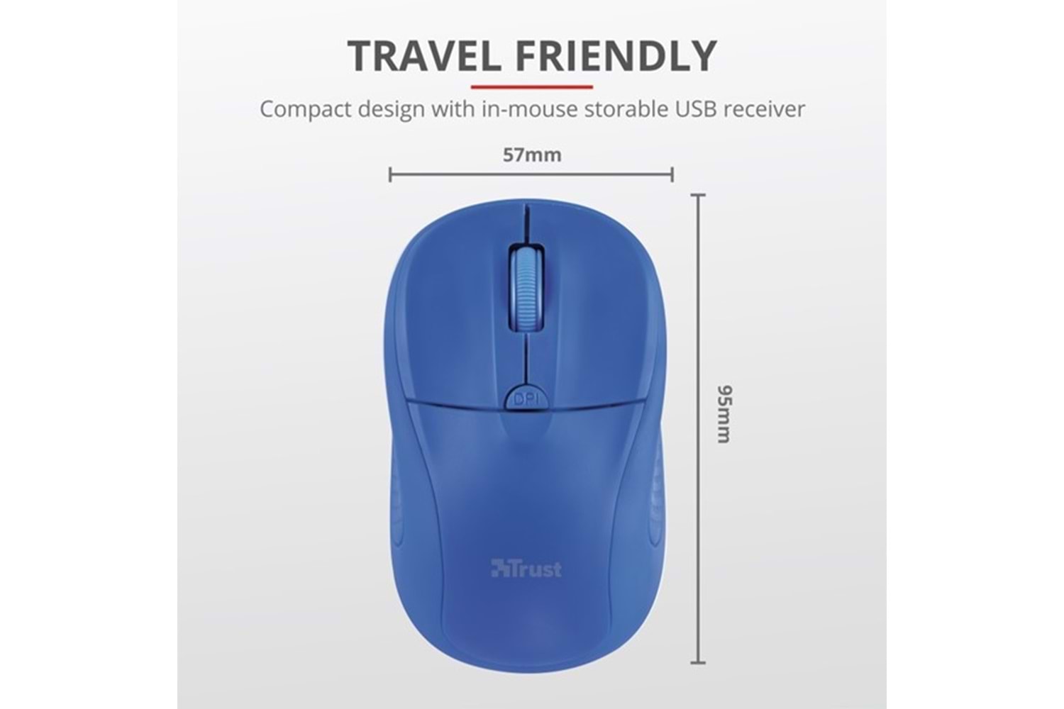 Trust Primo 20786 Usb 1600 Dpı Mavi Kablosuz Mouse