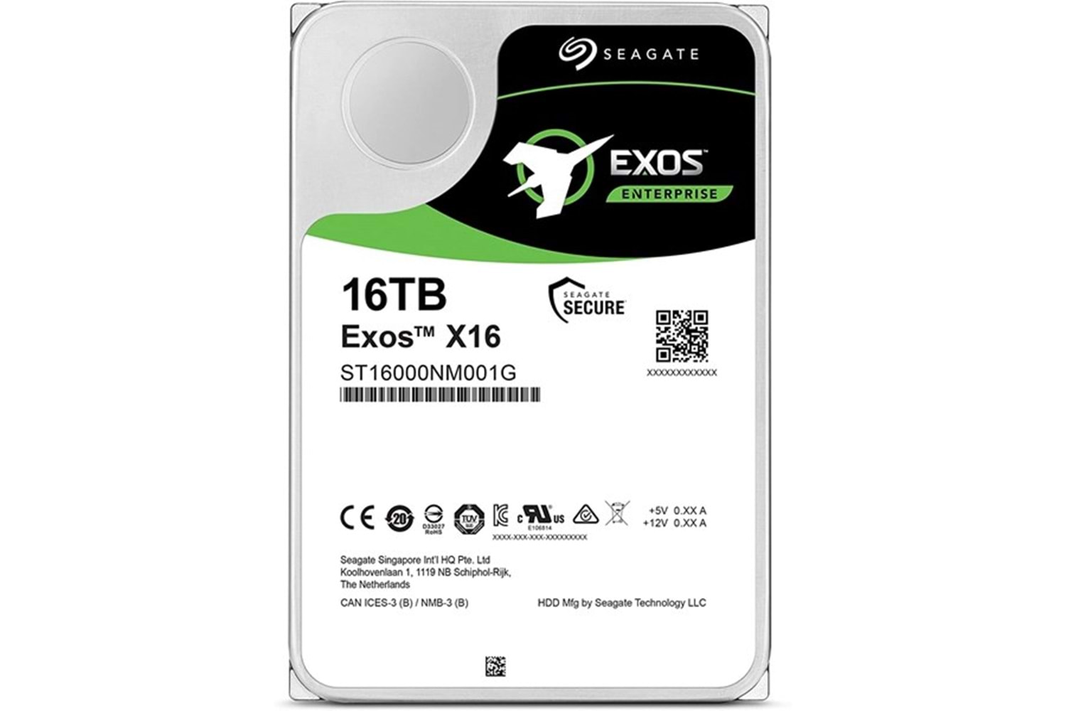 SEAGATE 16TB EXOS X16 ST16000NM001G 256MB 7200RPM SATA-3 NAS VE GÜVENLİK DİSKİ